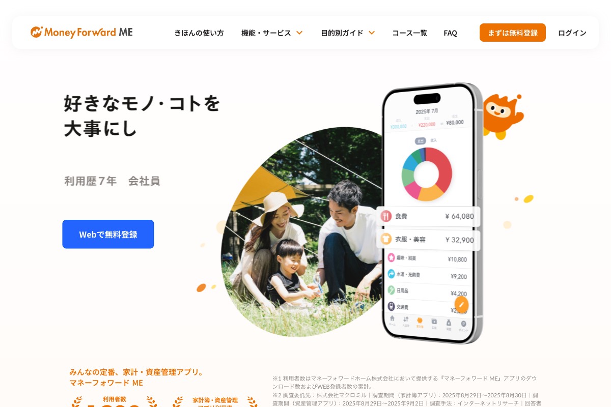 マネーフォワードME公式サイト